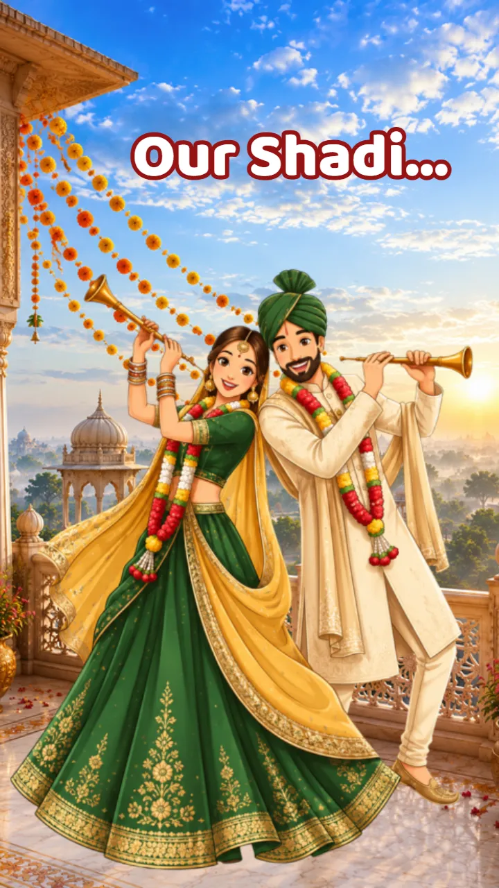 Save The Date Wedding Invitation Video with Royal Theme