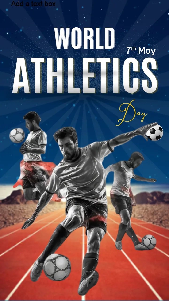 Download World Athletics Day Images in English Design Online