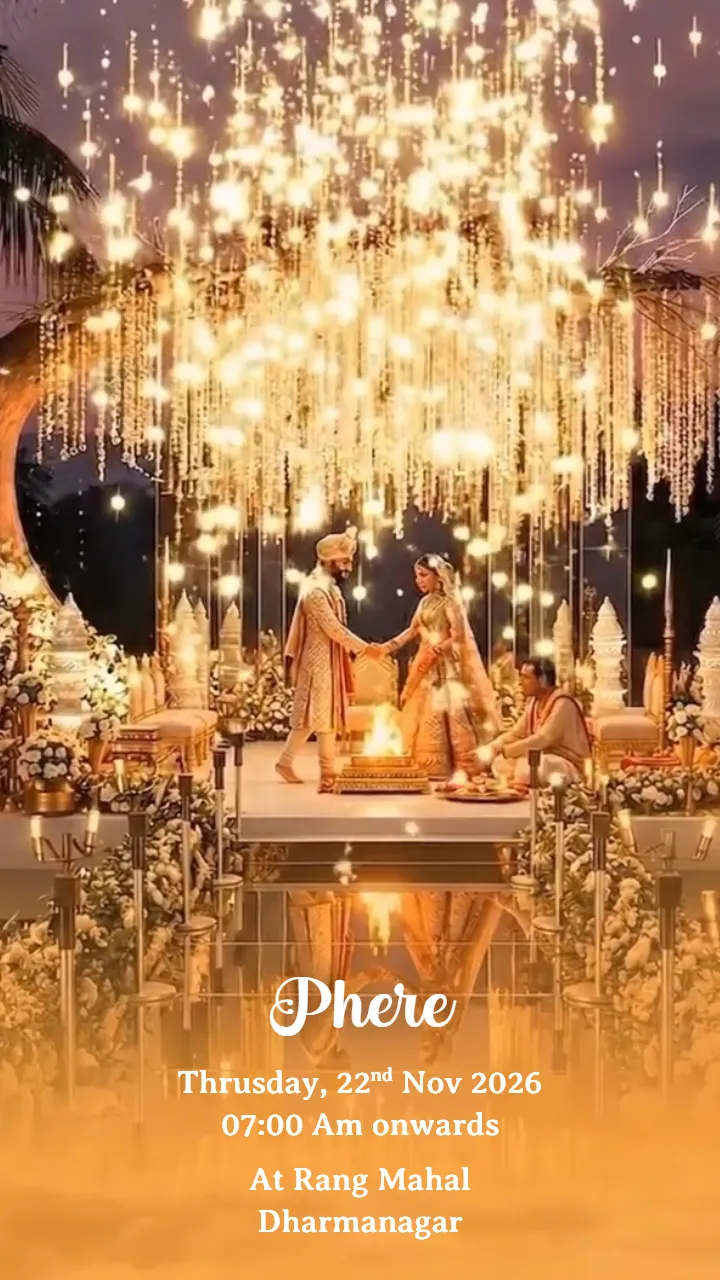 3D Wedding Invitation Video Royal Palace Theme