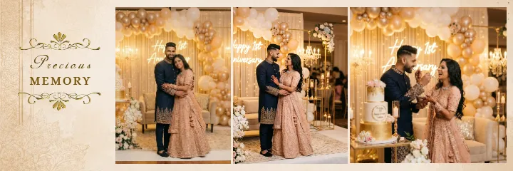 First Anniversary Party Album Design Ideas for Couples
