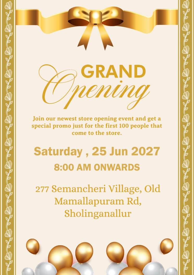 1 1K Free Grand Opening Invitation Templates