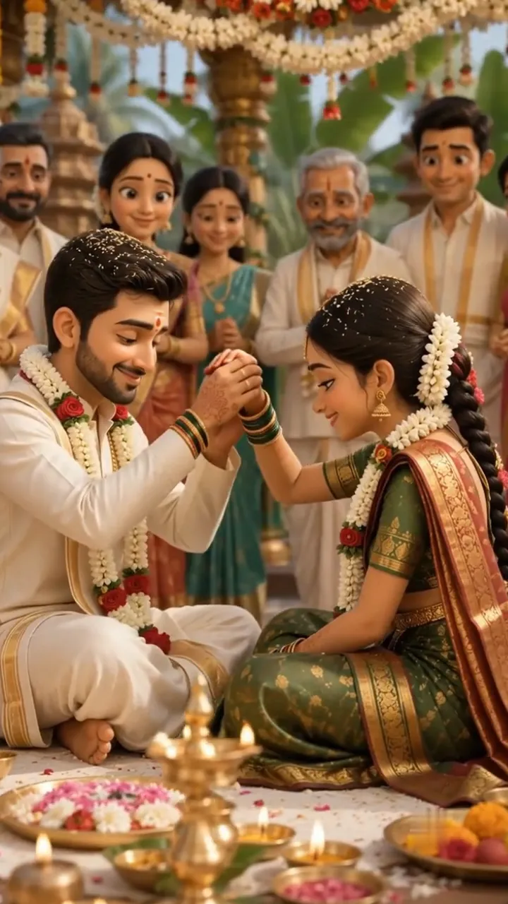 3D Kannada Wedding Invitation Video for Temple Wedding Theme