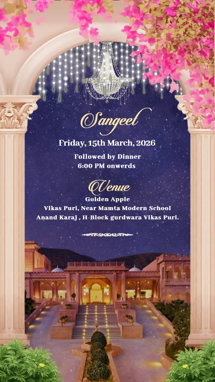 Wedding Invitation Video Sikh Wedding Elegant Design