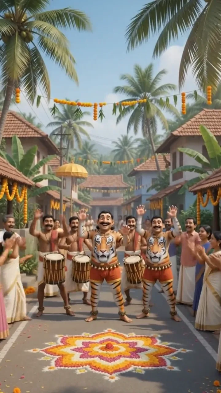 3D Onam Invitation Video