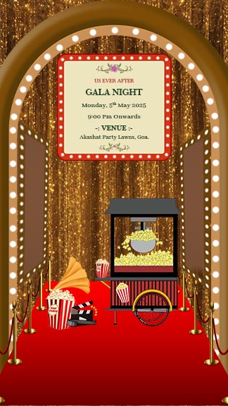 Beach Wedding Invitation Video Template with Floral Arch