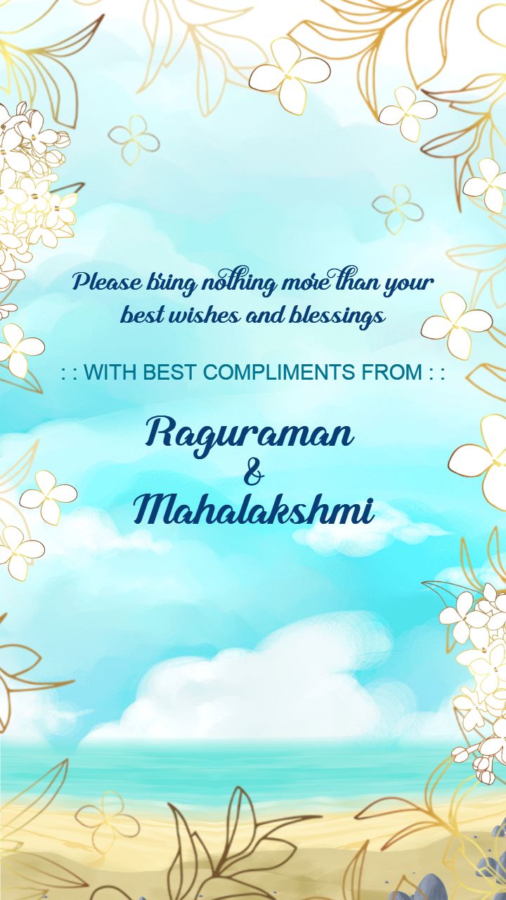 Traditional Yet Trendy Reception Party Invitation Template
