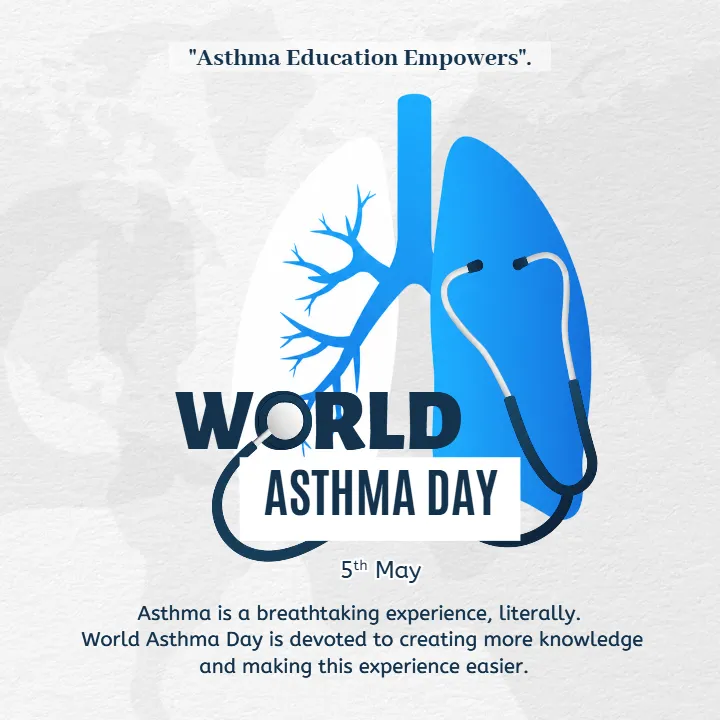 Simple World Asthma Day Quotes in English 4K for Everyone
