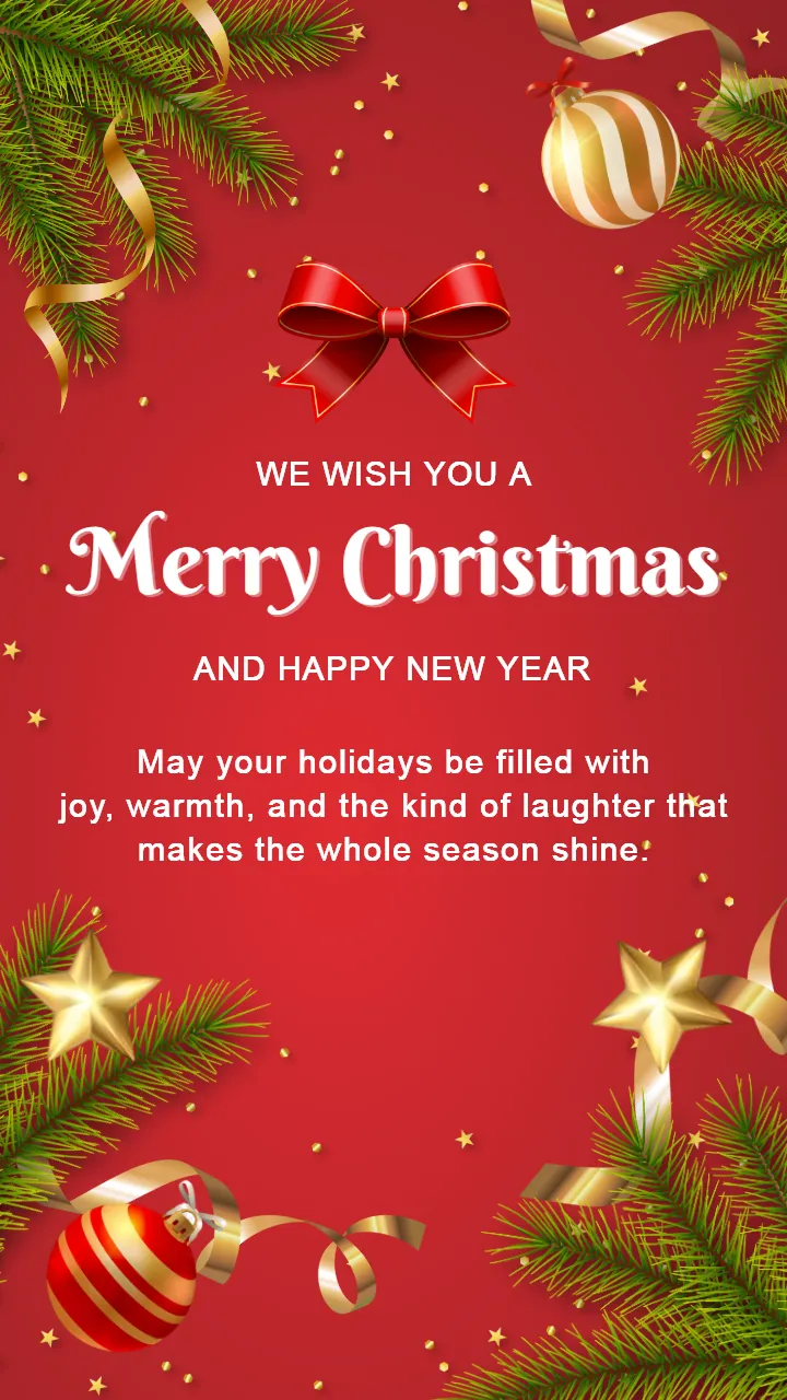 Merry Christmas Video with Traditional Christmas Theme