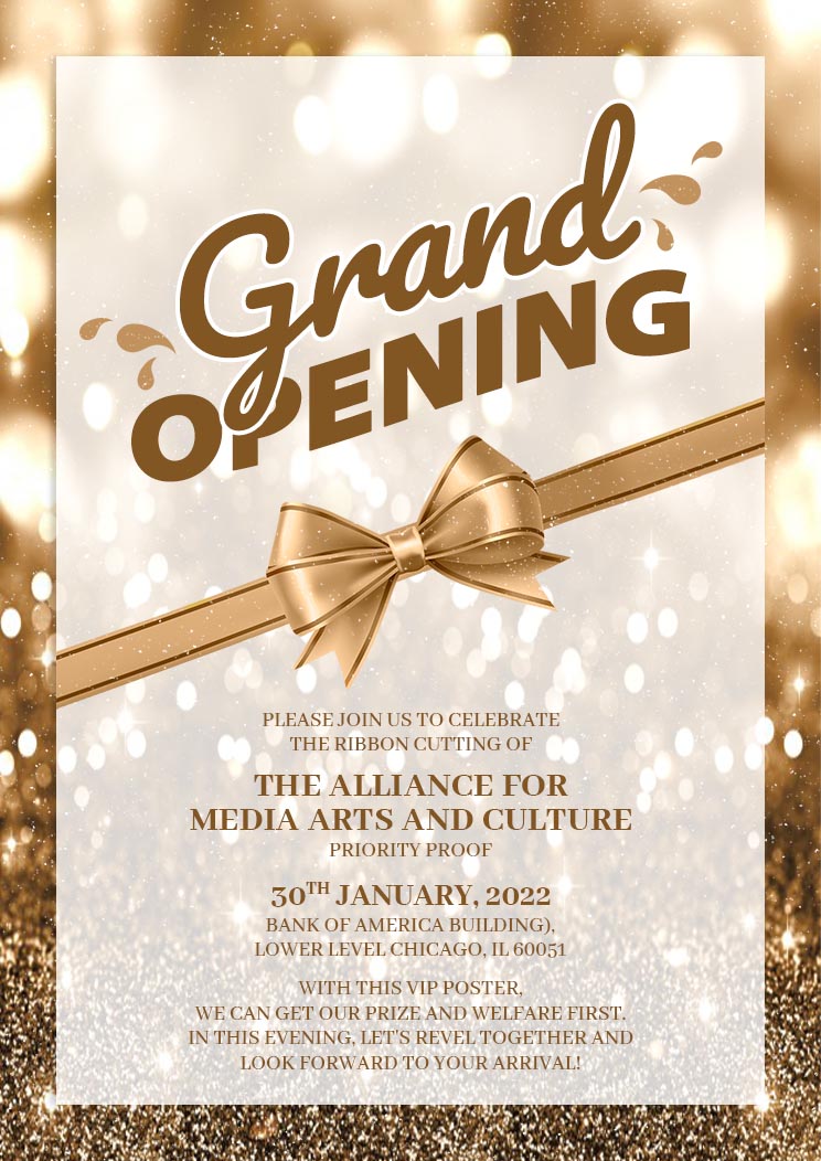 Personalized Ribbon Cutting Invitation Templates Online