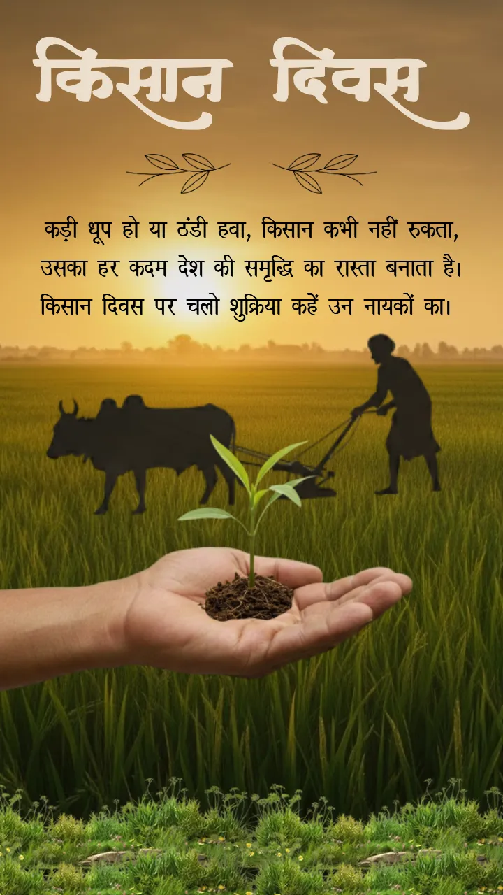 National Kisan Diwas Status Video in Hindi Download Here