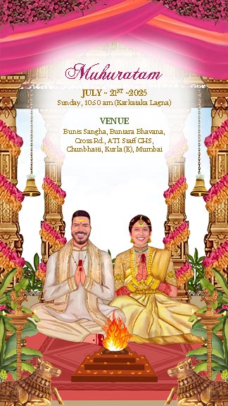 Royal Indian Wedding Invitation Template for Your Big Day