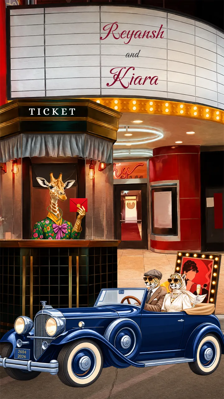 Wedding Invitation Video for a Grand Theatrical Wedding