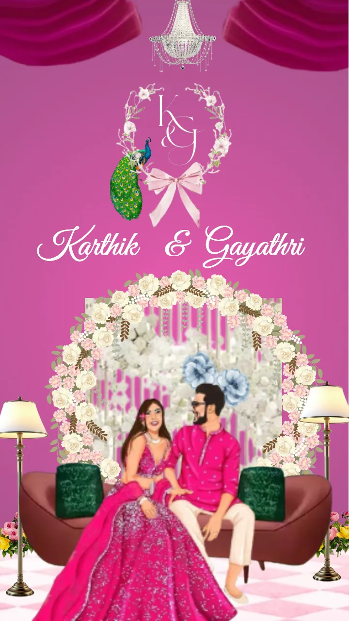 Caricature Wedding Invitation Video Online
