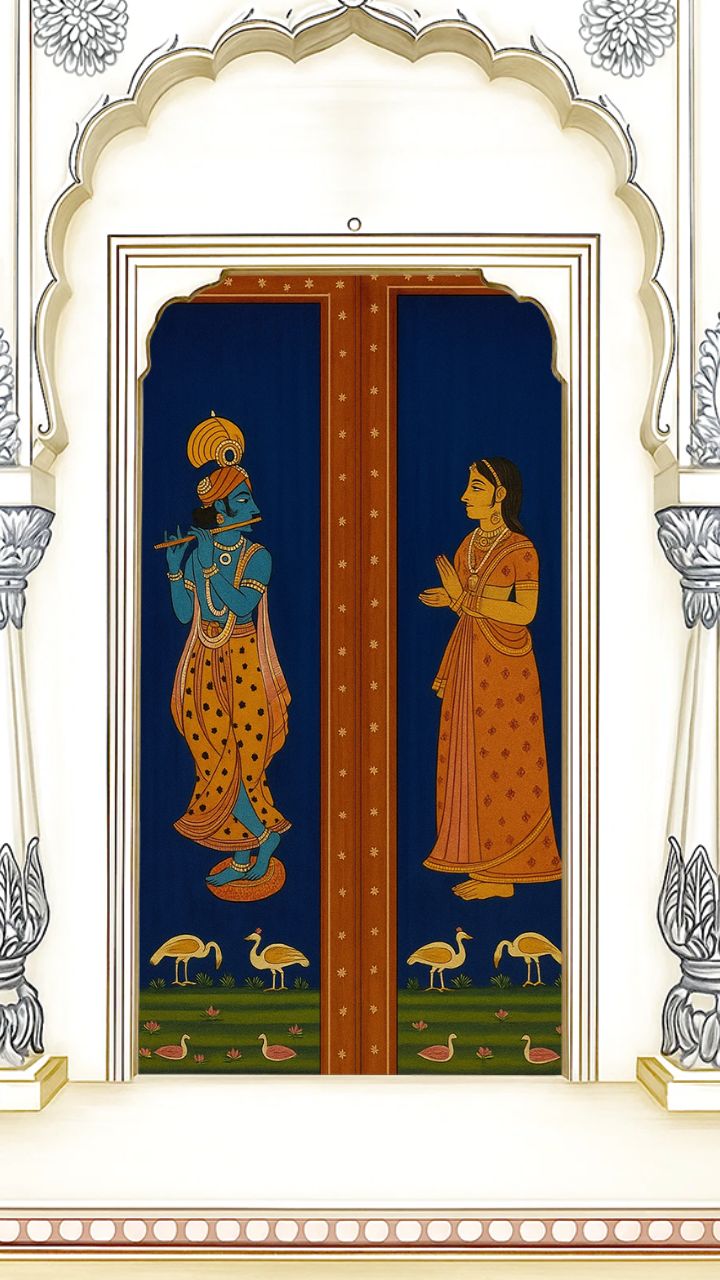 Wedding Invitation Video Templates in Radha Krishna Theme