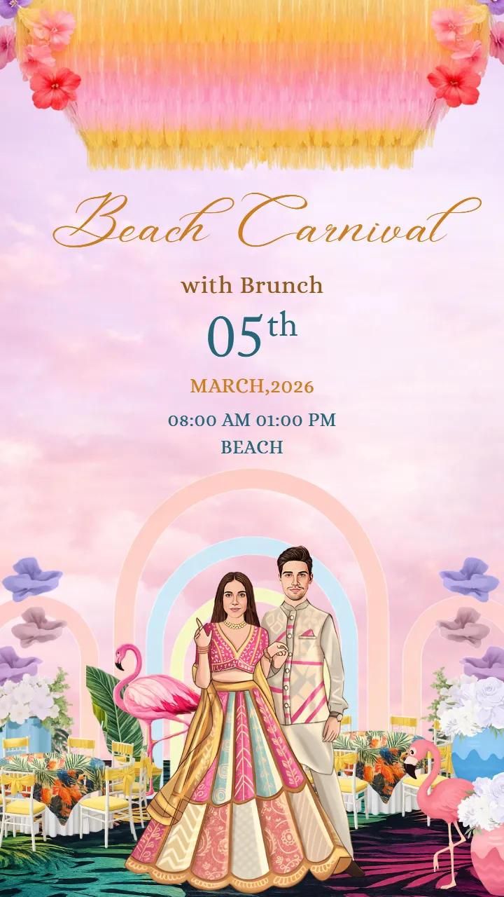 Wedding Invitation Video Goa Beach Wedding Invite