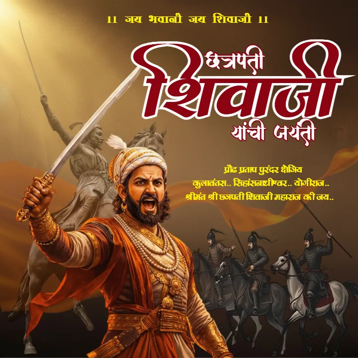 Chhatrapati Shivaji Maharaj Jayanti Greetings in Marathi HD
