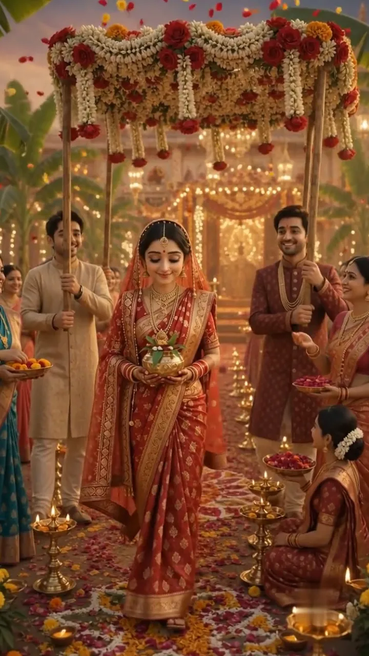 3D Bihari Wedding Invitation Video with Traditional Rituals
