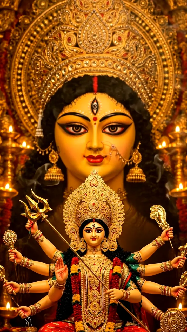 Navratri 3D Status Video for Maa Durga Devotional Wishes