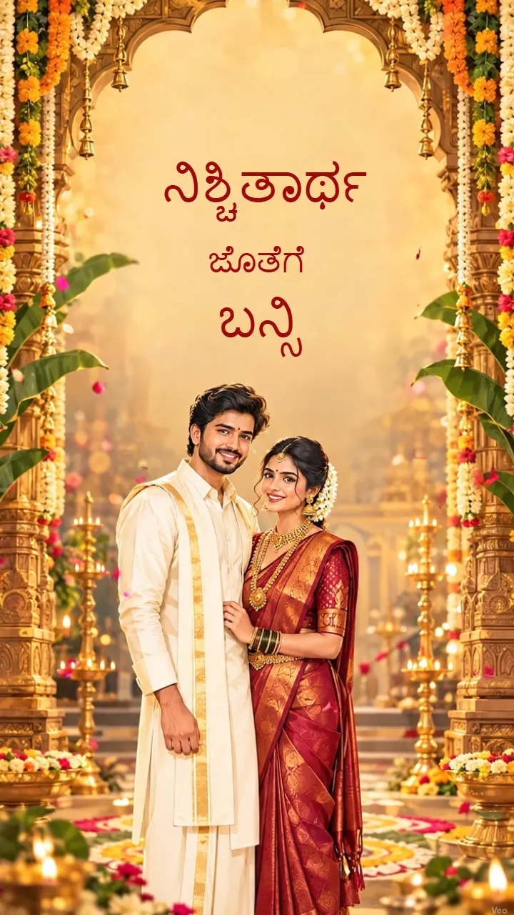 Kannada Engagement Invitation Video with Graceful Theme
