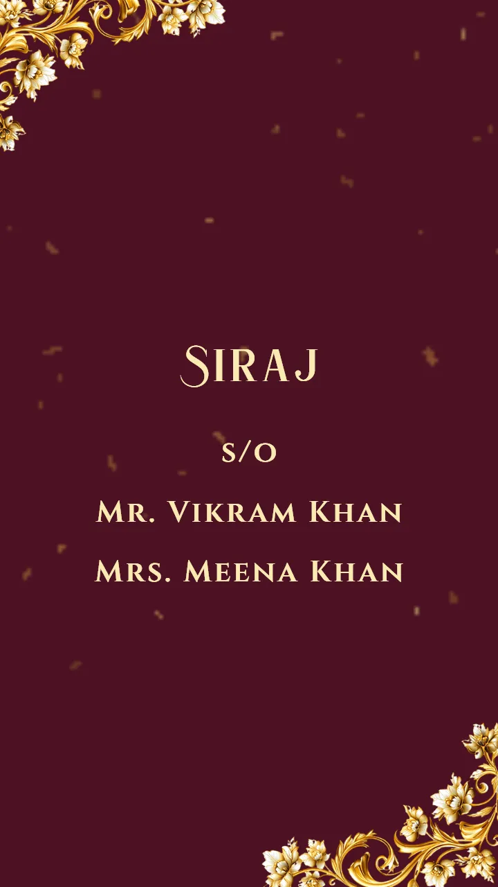Islamic Wedding Invitation Video with Royal Maroon Theme