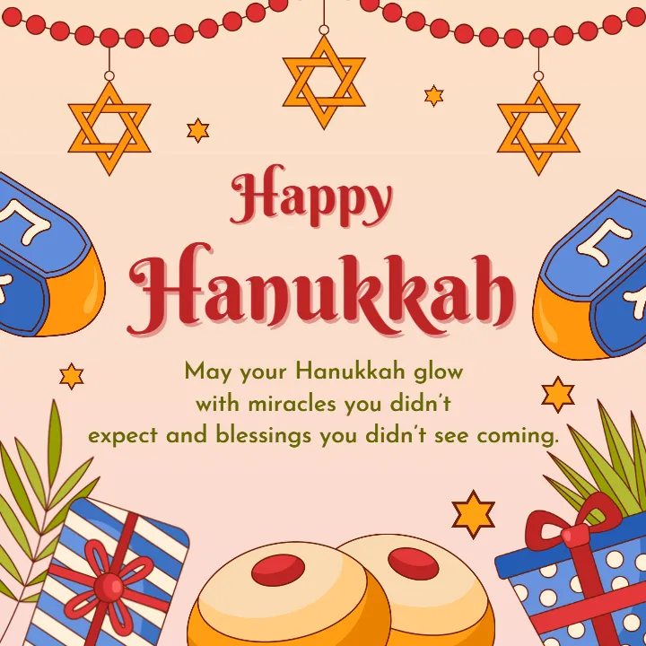 Happy Hanukkah Festival Card