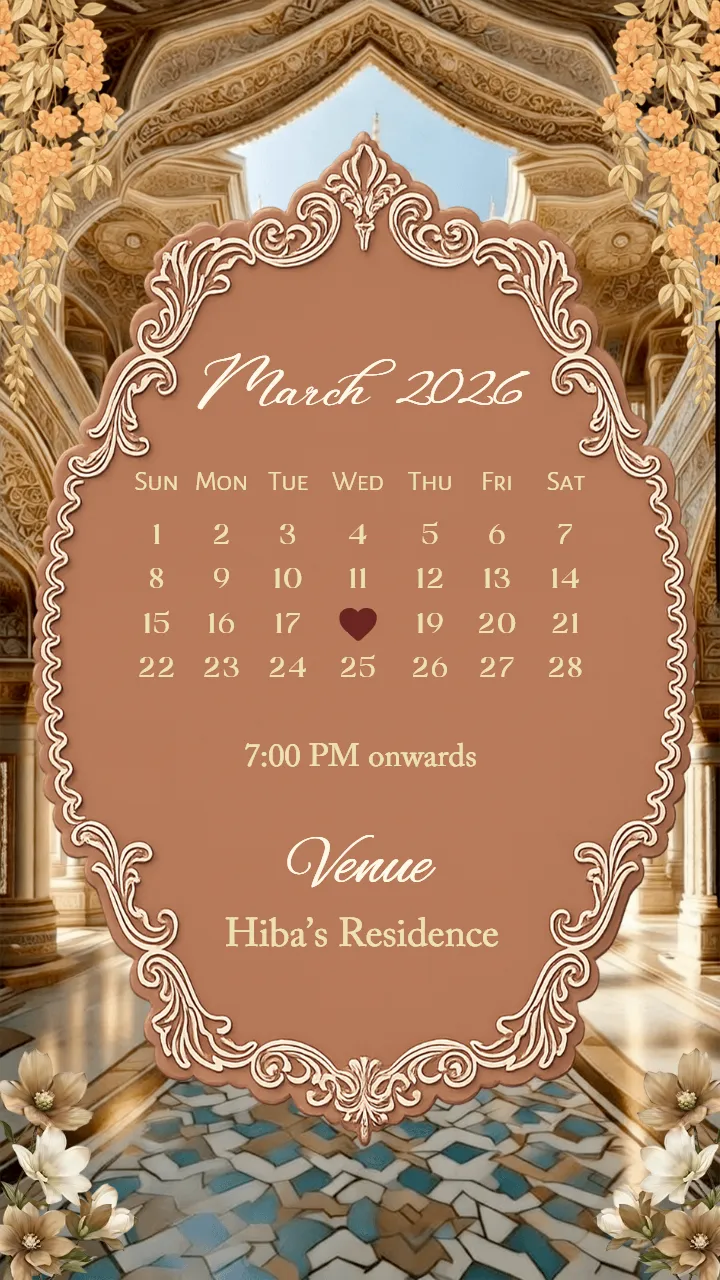 Baat Pakki Invitation Video Template With Luxury Style