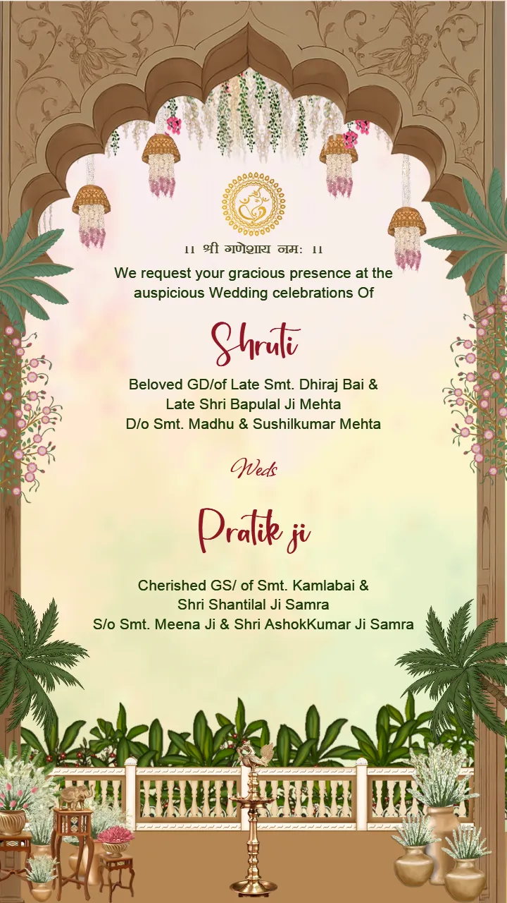 Indian Wedding Invitation Video Maker Online Designs