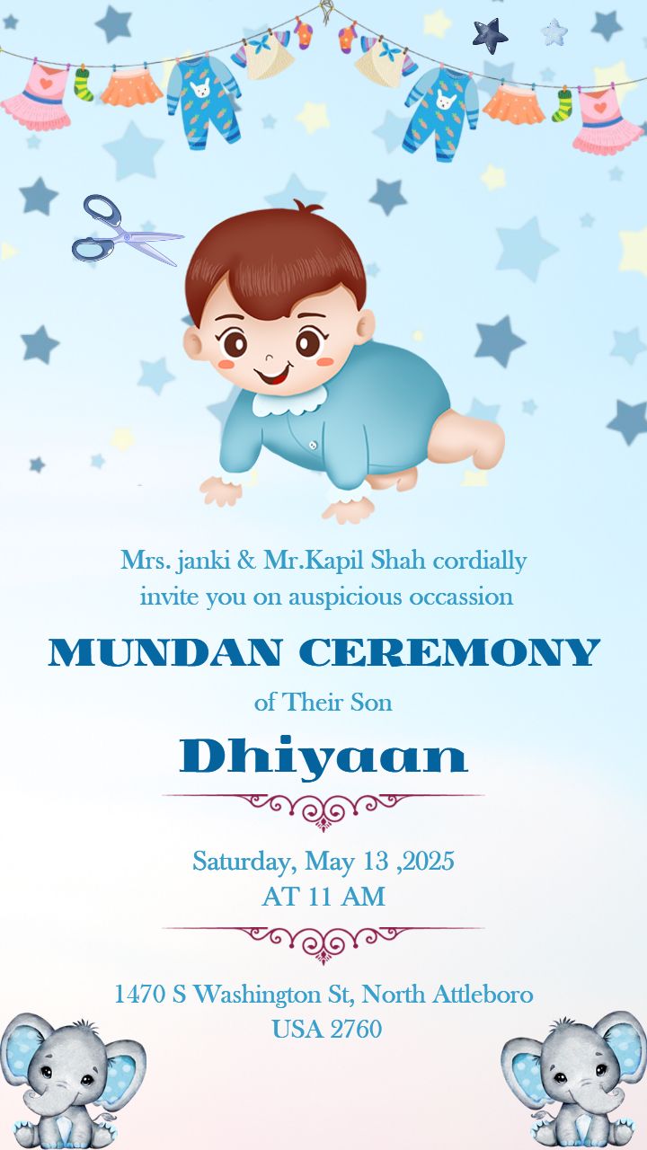 Celebrate the Joyful Hair Cutting Ceremony for Baby Boy