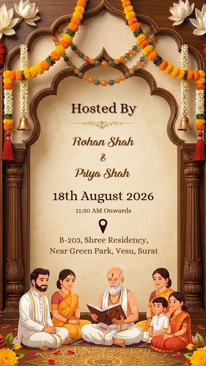 3D HouseWarming Invitation Video for Family Celebration
