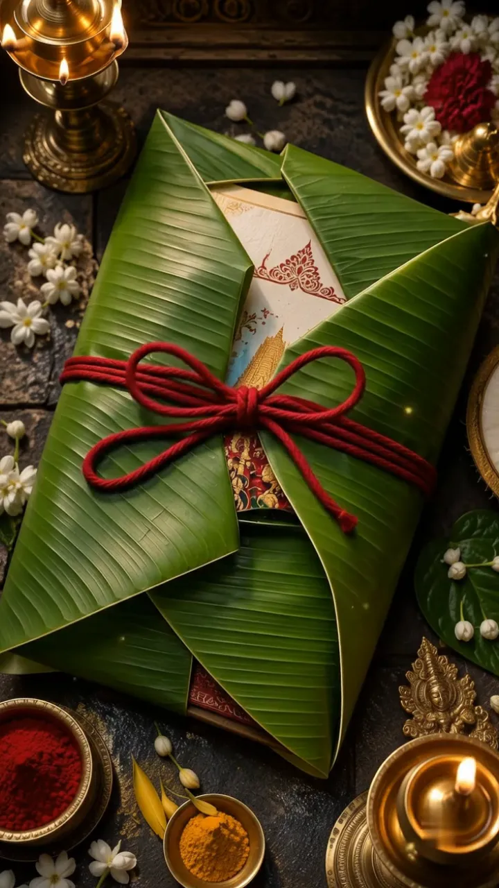 Temple Theme 3D South Indian Engagement Invitation Video