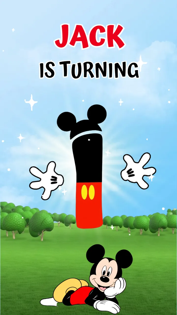 Birthday Invitation Video for Mickey Mouse Theme