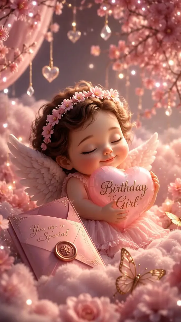 3d Birthday Invitation Video For Girl Magical Garden Theme