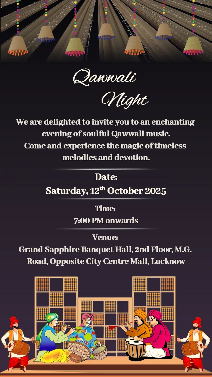 Buy Qawali Night Invitation Online Download