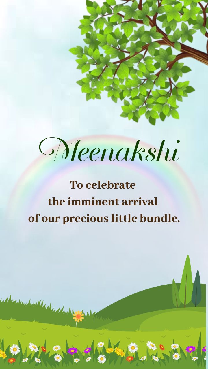 Invitation Video Of Baby Shower Function With Nature Theme