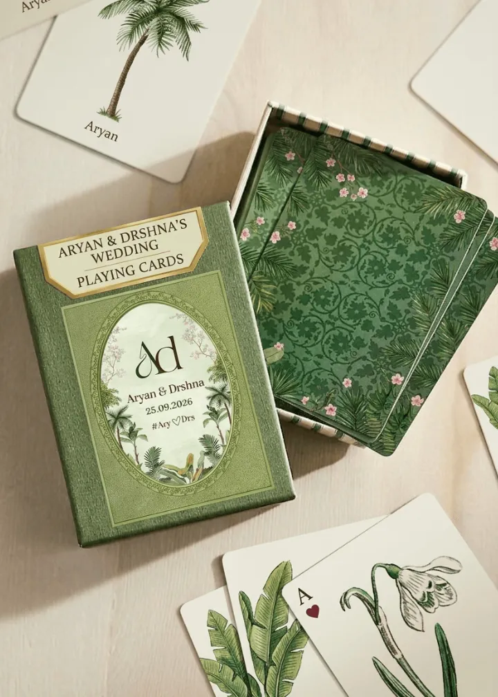 Custom Playing Card Wedding Invitation Designs Online