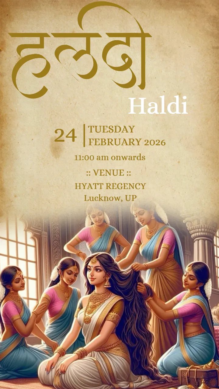 Wedding Invitation Video With Royal Hindu Theme