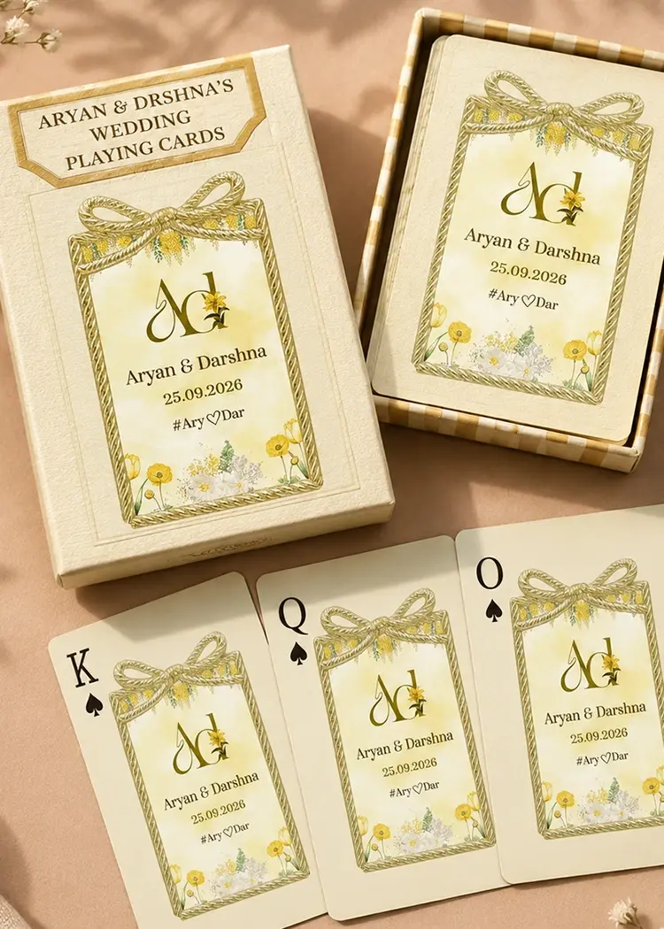 Playing Card Wedding Invitation Designs for Creative Couples