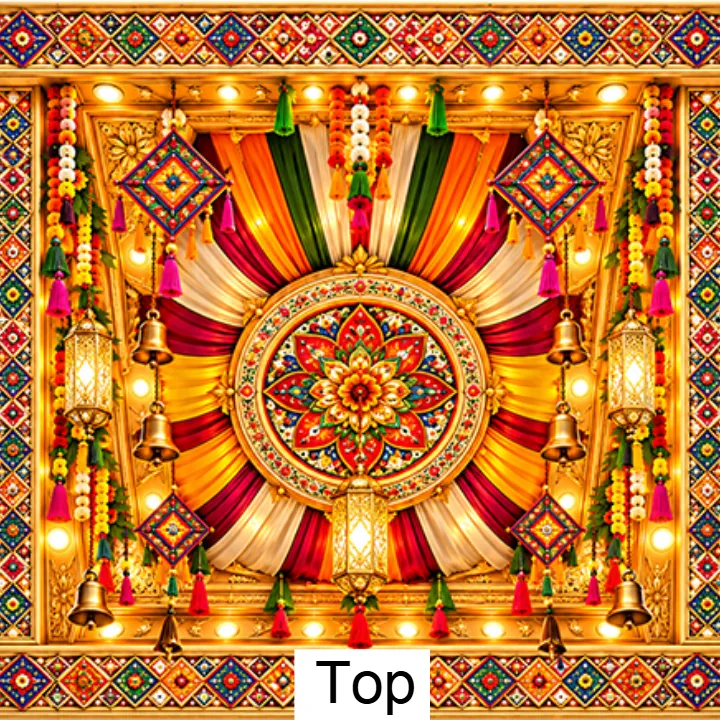 Navratri 3D Mandap Design Ideas for Community Events