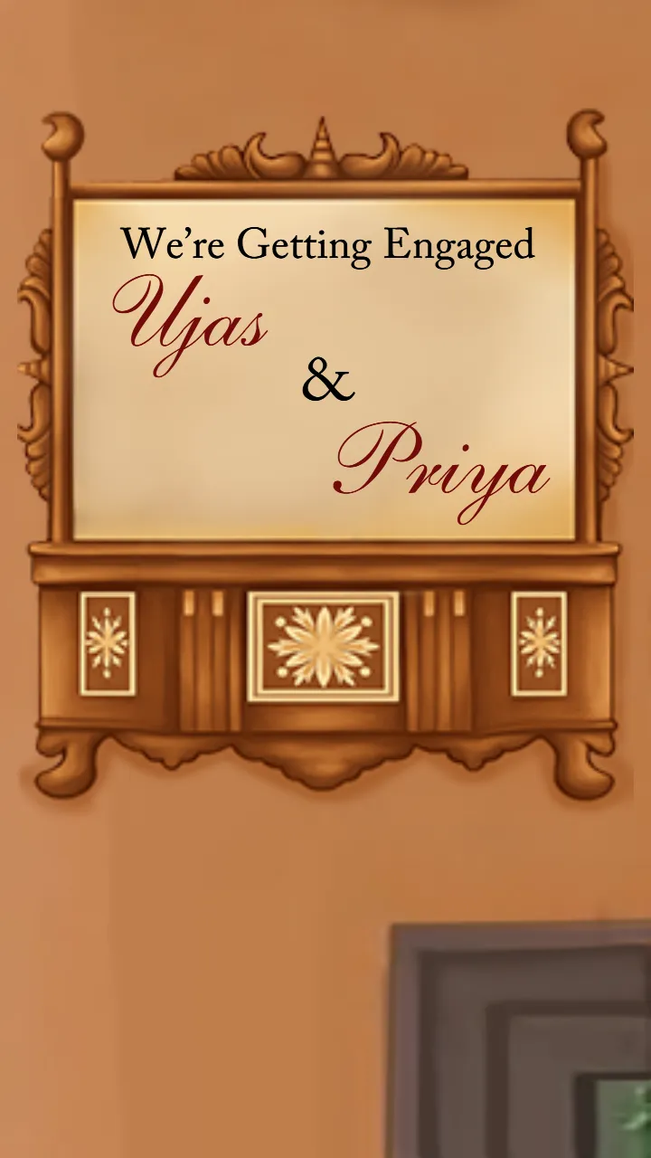 Engagement Invitation template With natural them