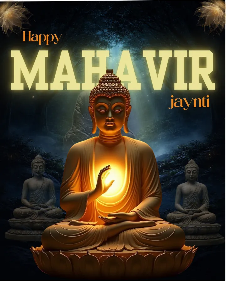Latest Happy Mahavir Jayanti Image in English Free Online