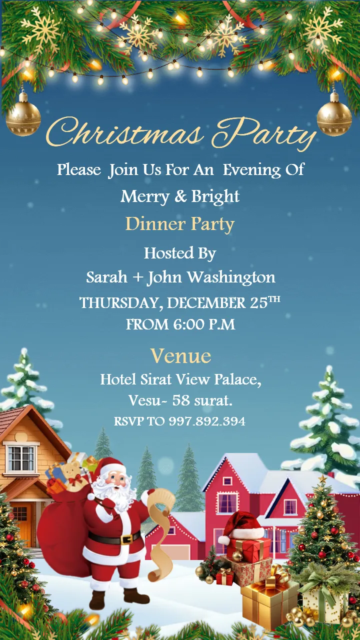 Creative Christmas Party Invitation Templates for 2025