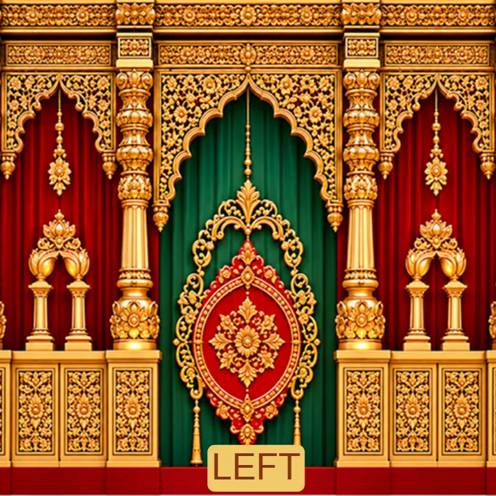 3D Navratri Mandap Design for Mataji Pandal Decoration