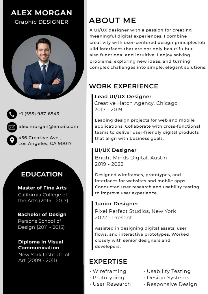 Graphic Designer Resume Design with Easy Editable Templates