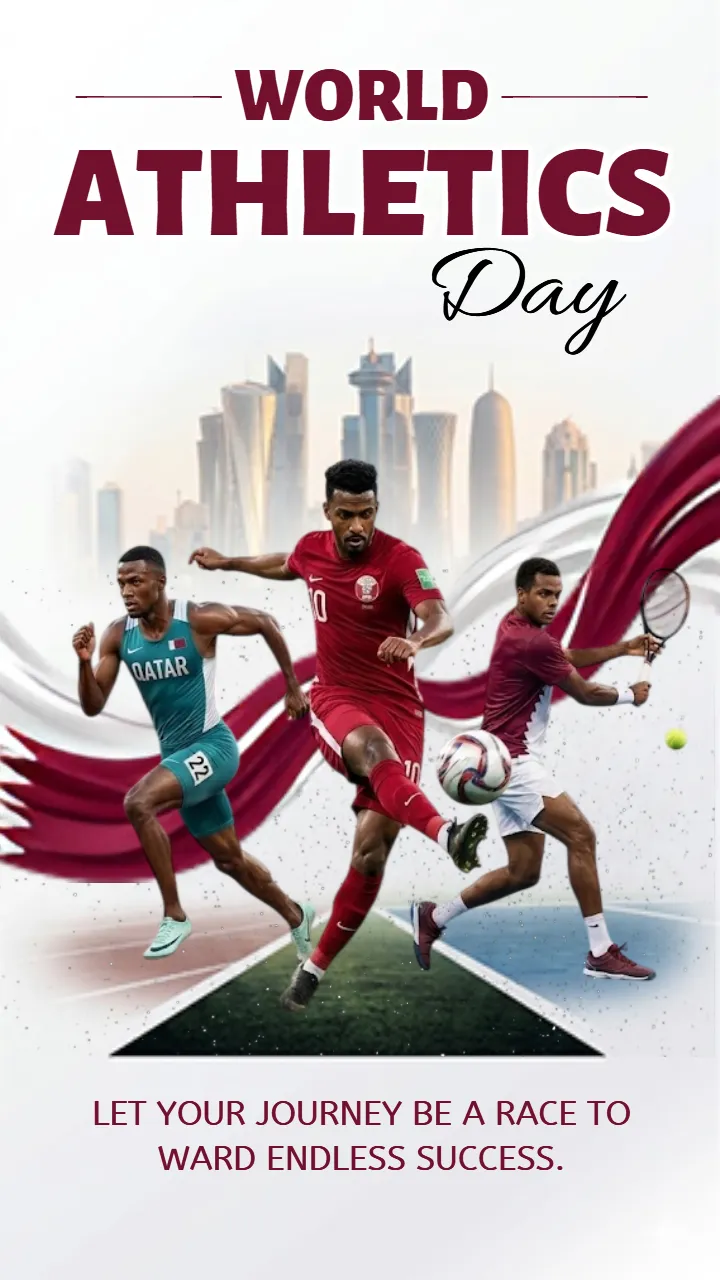 World Athletics Day Creative Post Design Inspiration
