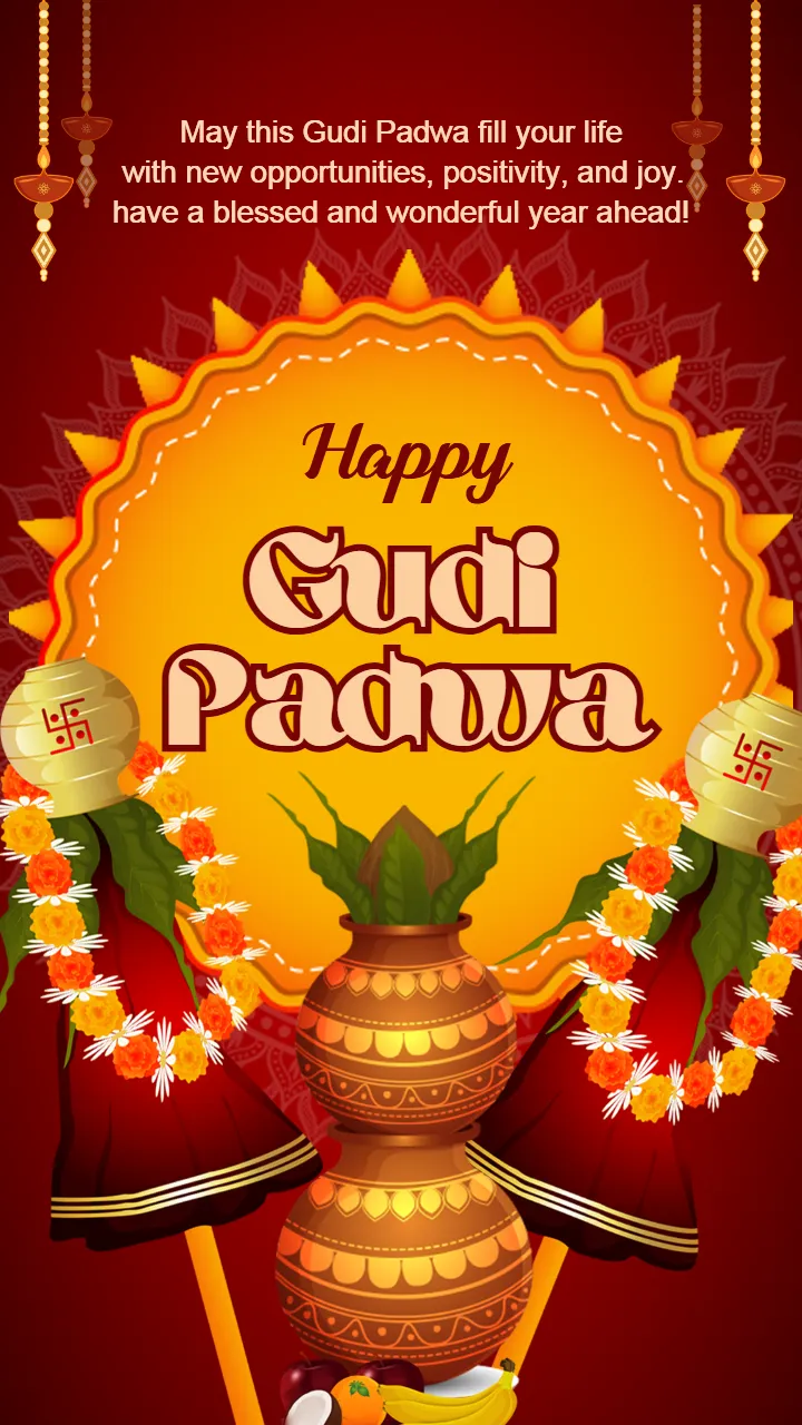 Share Latest Happy Gudi Padwa Festival Image in English