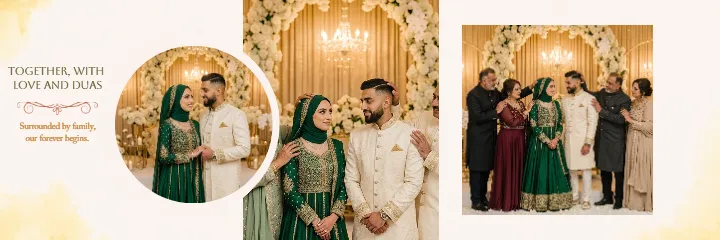 Muslim Engagement Album Premium Islamic Wedding PSD Layout