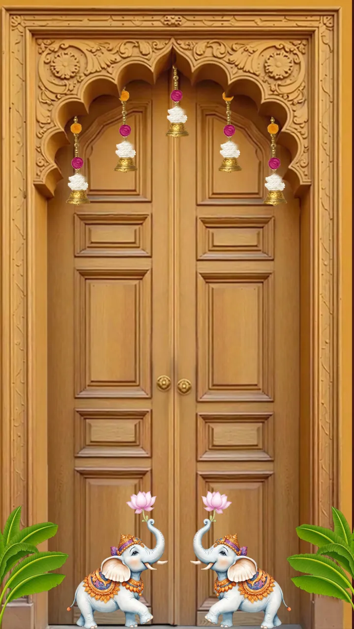 Grateful Mata Ki Choki Invitation Video for Brown Theme