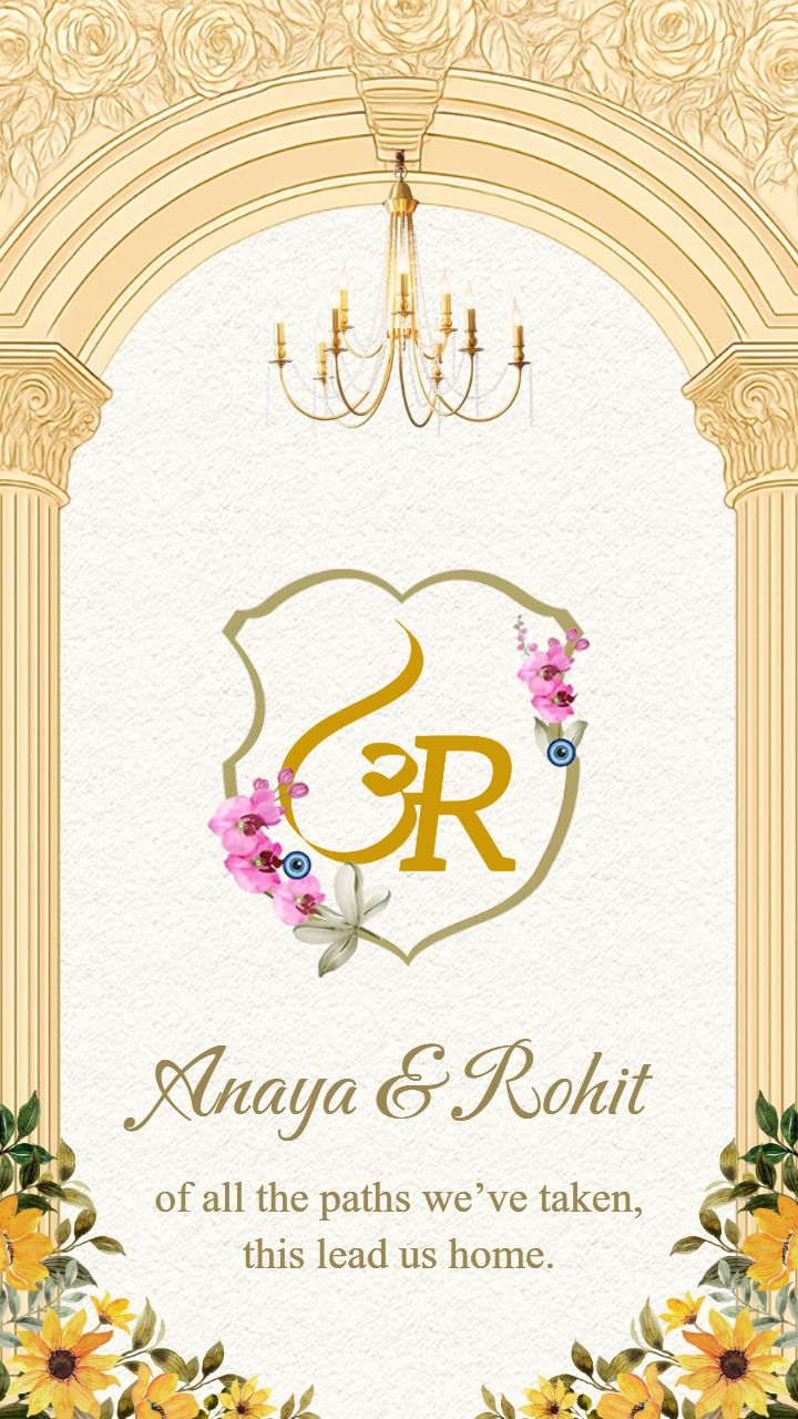 Wedding Invitation Video With Custom Sunflower Style