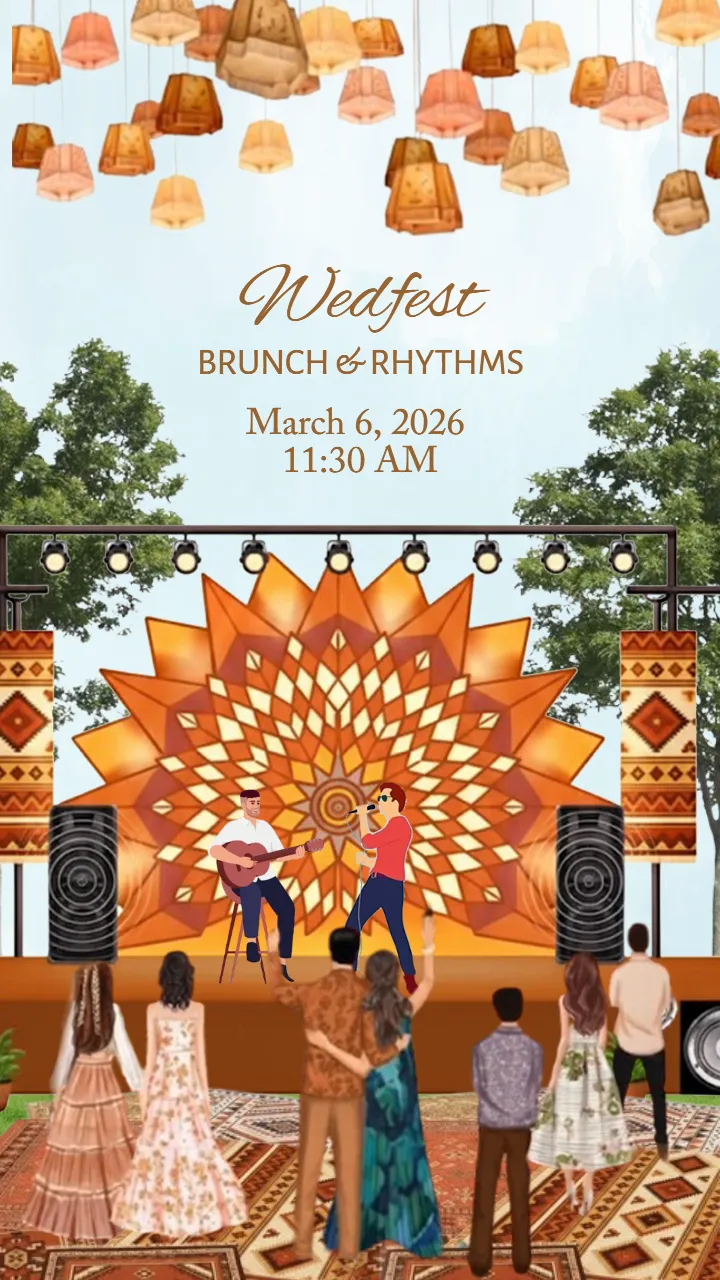 Wedding Invitation Video Online Luxury Garden Style