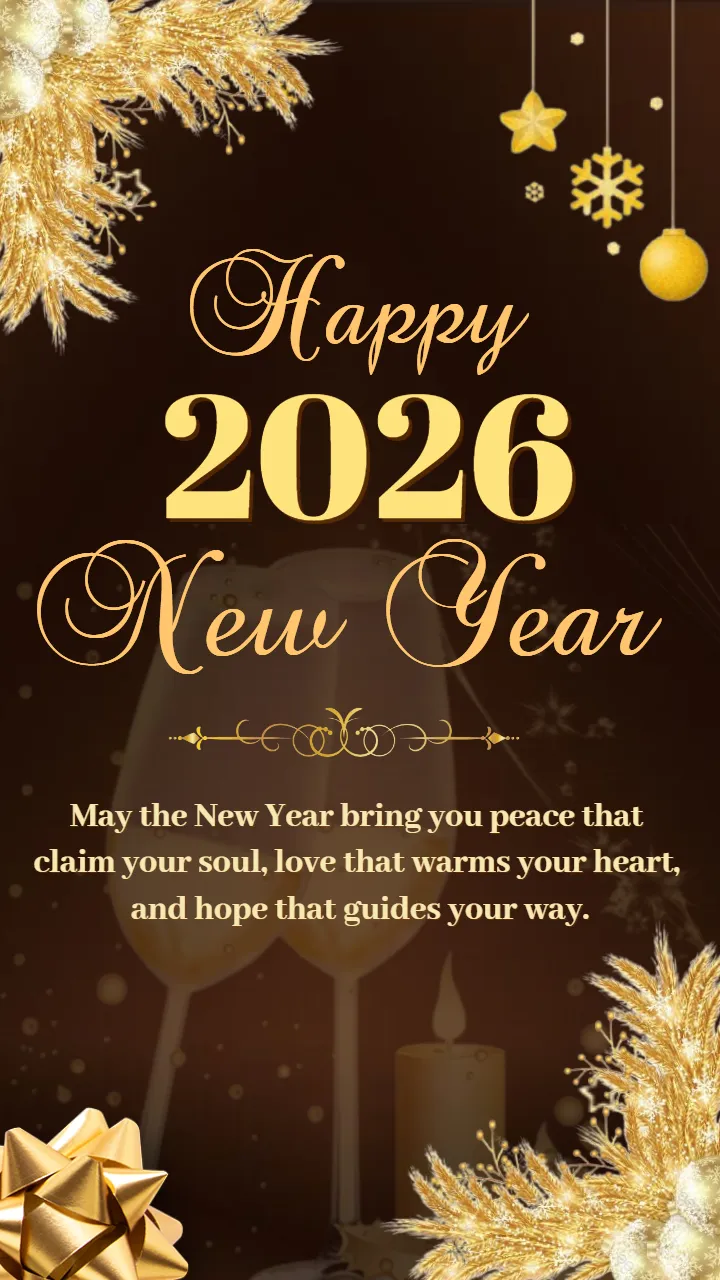 Happy New Year 2026 Wishes Image for WhatsApp and Facebook